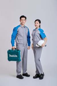 Ensemble de vêtements de travail de sécurité à haute visibilité à manches longues pour hommes |   Tissu TC anti-rides, respirant, confortable et durable de la marque FMF - Product Image 2