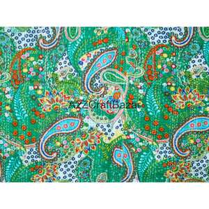 Juego de Edredón Reversible de Algodón Orgánico con Patrón Kantha Hecho a Mano, Transpirable, Ecológico, Diseño Vintage para Mujer, para Todas las Estaciones - Product Image 2