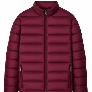 Chaqueta Acolchada Gruesa Impermeable con Cuello Alto Clásico de Invierno, Diseño OEM ODM Personalizado, Camuflaje, Cierre Largo Informal para Hombre - Product Image 1