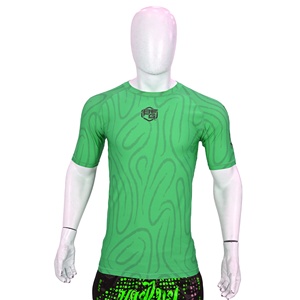 Venta al por mayor Bjj rash guard personalizado sublimación impresa manga corta MMA Rash guards - Product Image 1