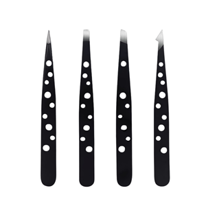 Pinzas Profesionales Personalizadas de Acero Inoxidable Duradero para Cejas Inclinadas, para Extensión de Pestañas - Product Image 1