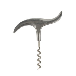 Sacacorchos de hoja de hierro forjado a mano, abridor de botellas de vino vintage, hecho a mano por un herrero, sacacorchos manual de alta resistencia. - Product Image 2