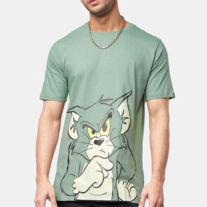 Camiseta Oversize de Algodón 100% Transpirable de Buena Calidad con Estampado Serigrafiado Multicolor, Hombro Caído, el Mejor Artículo en Venta Online - Product Image 1