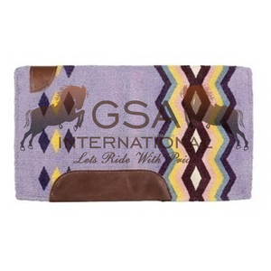 Magnifique couverture de selle occidentale personnalisée en laine 100% Nouvelle-Zélande tissée à la main pour l'équitation et les compétitions - Product Image 4