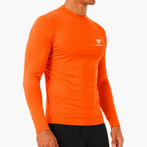 Premium Custom Logo Rash Guard for Men Full Sleeve Breathable <b>Compression</b> <b>Shirt</b> Moisture Wicking Sports Fitness Gym Wear - Product Image 3