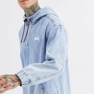 Sweat à capuche demi-zippé de qualité supérieure, au style moderne et au toucher doux, léger - Product Image 4