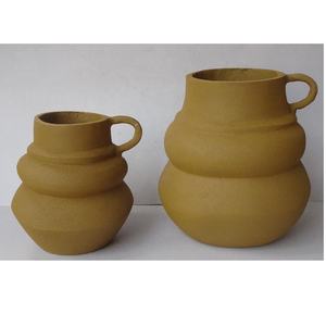 Pink Metal Modern <b>Table</b> <b>Vase</b> in Mat Pink Modern Decorative Metal Aluminium <b>Vase</b> Set of 2 Piece Modern <b>Table</b> Decor <b>Vase</b> - Product Image 6