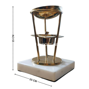 Brûleur d'encens en laiton de qualité supérieure pour l'exportation, diffuseur d'arômes, brûleur d'huile décoratif de table, best-seller pour la maison - Product Image 6