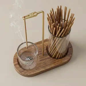 ที่ดักเถ้าไม้ทำด้วยมือถาดใส่ธูปสำหรับเก็บกัญหาเถ้า - Product Image 1