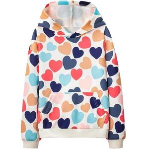 Sudadera con Capucha para Niñas, Estampado de Leopardo Morado, Manga Larga, Bolsillo Canguro, Ribete en Contraste, Estilo Casual Urbano - Product Image 6