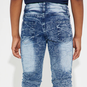 Design streetwear / Service de conception OEM avec logo personnalisé, look sur mesure, vêtements décontractés, coupe ajustée, jeans décontractés pour garçons avec un style moderne - Product Image 5
