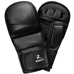 Venta Directa de Fábrica, Guantes de MMA de Cuero de Alta Calidad, Servicio OEM, Cierre de Gancho y Bucle Antideslizante, Equipo de Boxeo - Product Image 1