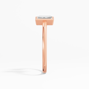 Elegante anillo 0,35 Ctw Moissanite Baguette Plata de Ley 925 Precio al por mayor diseñado para mujeres - Product Image 2