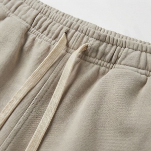 Pantalones Cortos de Felpa con Logotipo Personalizado para Hombre, Transpirables, de Poliéster/Algodón, Cintura Media, Estilo Casual Urbano, Aspecto Vintage, Secado Rápido, Diseño Liso - Product Image 4