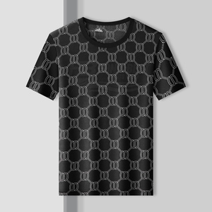 Mens Casual Neck Thin for T-Shirt Spring Summer Regular Fit Blank Cotton Washed Front Short Sleeve Handsome Breathable - Product Image 1