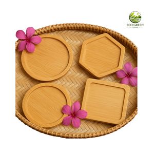 Ensemble de sets de table en bambou naturel résistant à la chaleur, personnalisables avec logo, pour tasses, mugs et verres – Vente en gros pour fournisseurs - Product Image 3