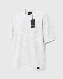 บริการ OEM เสื้อยืดโอเวอร์ไซส์ผู้ชาย ผ้าฝ้าย 100% ระบายอากาศ แห้งเร็ว ซักย้อมสีแบบแอซิดวอช น้ำหนัก 220 กรัม ทรงหลวม สไตล์วินเทจ - Product Image 5