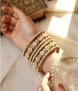 High Quality Certified Third Party Women's Gold Rhodium Plated Brass Bangles Crystal Rhinestone Traditional Design Long Lasting - Product Image 1