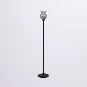 Lámpara de Pie de Metal Dorado de Lujo con Base de Mármol para Vestíbulos de Hotel y Proyectos de Villas - Product Image 2