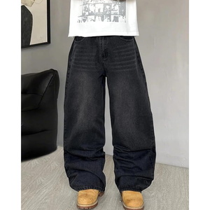 กางเกงยีนส์ขากว้างผู้ชาย – กางเกงเดนิมทรงหลวม Y2K สไตล์สตรีทแวร์ฮิปฮอป - Product Image 2