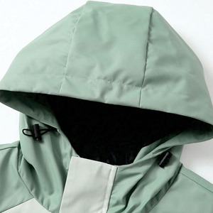 Autumn Casual Softshell Jacket Outdoor Nylon Windproof Water-Repellent Hooded <b>Coat</b> With Zipper Closure for Hiking Men's Jackets - Product Image 4