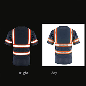 Camiseta de Seguridad Reflectante de Alta Visibilidad, Uniforme de Advertencia para Trabajadores de Carreteras y Obras de Construcción - Product Image 4