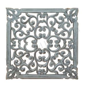 MDF Carving Wall Hanging Panel Hand Carved Luxury Decorative Square Shape Wall <b>Plaque</b> for Room Lobby Interior <b>Home</b> Decoration - Product Image 2