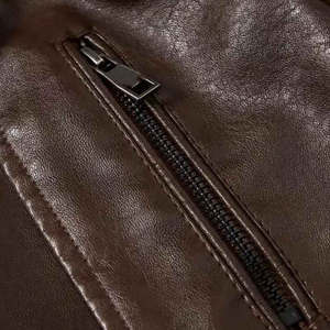 Nouvelle veste en cuir personnalisée, 100% cuir véritable, pour l'hiver, veste personnalisée, meilleure qualité de matériau, veste en cuir tendance - Product Image 5