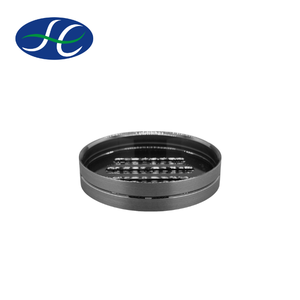 อุปกรณ์ห้องน้ำสีขาวทอง ที่วางสบู่พลาสติก ลายเส้นสีเงินขัดเงา - Product Image 1