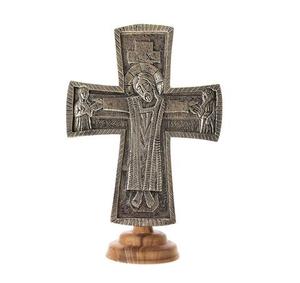 Metal Cross Crucifix Catholic Christian Religious Modern Antique Handmade Wall Hanging Decor Home Church Altar Prayer Room - Product Image 4