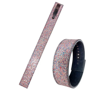 Ceinture de musculation en cuir pailleté multicolore avec boucle à levier noire pour le soutien lombaire en salle de sport - Product Image 5