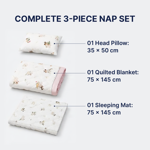 Parure de lit enfant VINABEDDING VinaCubs @School, imprimé animal moderne, 3 pièces, Tencel premium 400TC, multifonctionnelle, lavable - Product Image 1