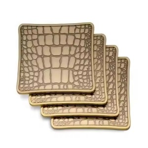 Metal Coasters Set Decorative Beverage <b>Protectors</b> for Wedding Reception Dining <b>Table</b> Restaurant Hotel Bar - Product Image 4