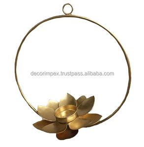 Light Gift Diya Lotus Hanging Tea Light <b>Holder</b> Lotus Shape Hanging <b>Tealight</b> <b>Holder</b> Diyas for Decoration - Product Image 1
