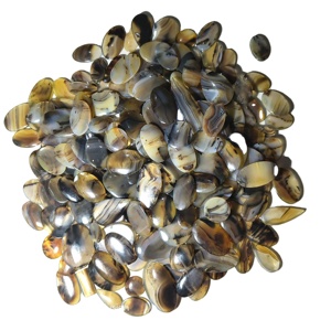 Natural Agate Oval Cut Cabochon Loose Gemstone for Jewelry Making Rajasthan 20-45mm 8-12g KHUSHI GEMS STONE Third Party - Product Image 1