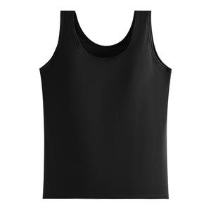Camisola de punto 100% algodón transpirable para mujer, con copas fijas, de una pieza, estilo casual, para uso exterior o como capa base. - Product Image 3