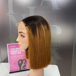 Vente en gros d'extensions de cheveux vierges vietnamiennes 100% perruque super doublement étirée avec pour Ombre Brown Natural Wave & Loose Deep Wave Styl - Product Image 3