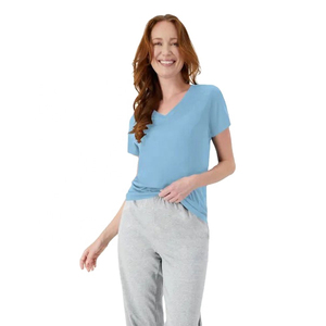 Camiseta de Verano para Mujer al por Mayor con Logotipo Personalizado, 100% Algodón, Suave, Transpirable, de Secado Rápido, Casual, de Media Manga, con Opciones de Color Personalizadas - Product Image 2