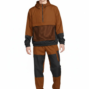 Men's <b>White</b> Hooded Tracksuit Set Full Sleeve Breathable Sporty Lightweight Two-Piece Design Autumn Wear Printed Plus Size - Product Image 5