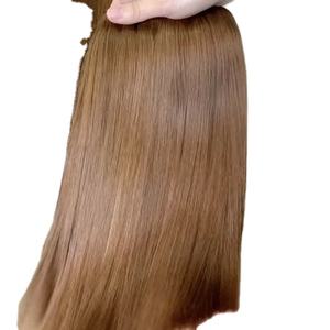 Vente en gros Perruque de cheveux vietnamiens super étirés à double trame naturelle soyeuse lisse facile à faire Perruques Cheveux bruts vietnamiens - Product Image 1