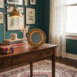 Espejo de Pared de Madera Profesional con Logotipo Personalizado, Espejo de Pared de Madera para Regalos Corporativos y Eventos, Espejo Colgante al por Mayor - Product Image 6