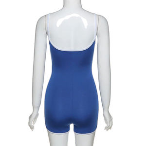 Conjunto de Mono Largo para Yoga y Fitness para Mujer, Sin Mangas, de Secado Rápido, Color Sólido, para Verano - Product Image 4