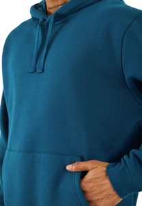 Sweat-shirts à capuche pour homme de haute qualité pour l'hiver, 100% coton, doublure en polaire épaisse, couleur unie, manches longues - Product Image 3