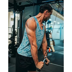 Camiseta sin mangas para correr para hombre – Camiseta de gimnasio de secado rápido – Chaleco deportivo transpirable para hacer ejercicio, entrenar y trotar - Product Image 3
