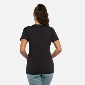 T-shirt à manches courtes pour femme, col en V, 100% coton biologique de luxe, pré-rétréci, certifié GOTS, doux, respirant, classique - Product Image 2