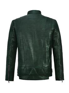 Men's Luxury Black Genuine <b>Leather</b> Eco-Friendly PU Shell <b>Winter</b> Handmade Quarter-Zip Custom Outerwear <b>Jacket</b> - Product Image 5