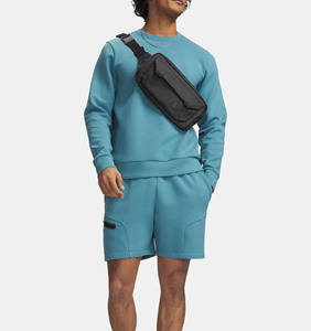 Shorts de sport pour homme en molleton technique de qualité supérieure, avec poche zippée, pour la gym, le fitness et les activités décontractées - Product Image 4
