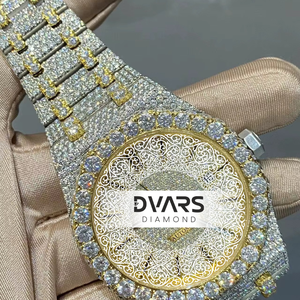 Montre-bracelet automatique Victory Premium en acier inoxydable avec diamant Moissanite couleur D VVS1 et verre saphir, élégante et mécanique - Product Image 4