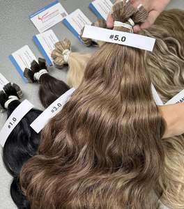 <b>Top</b> Selling Natural Wavy Tape In Hair Extensions Many Colors <b>Silky</b> Smooth Cuticle Aligned Ready To Ship 100% Human Hair - Product Image 2