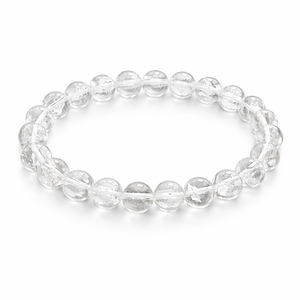 Bracelet en quartz clair naturel, prix de gros, perles de cristal de 8 mm, bracelet extensible énergétique pour homme et femme, cadeau de méditation - Product Image 1